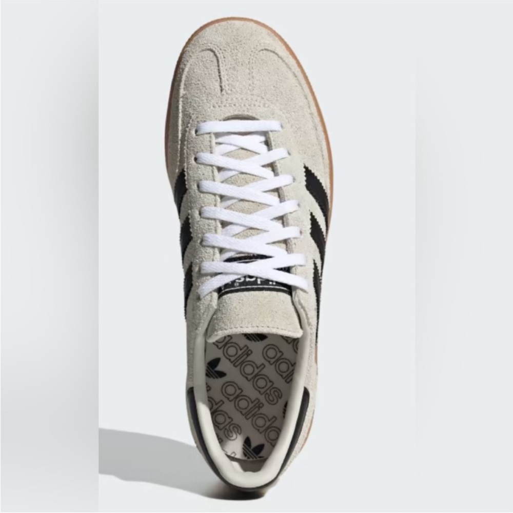 ADIDAS Handball Spezial Aluminum/ Black Suede Women’s Sneakers 8.5 NEW - Picture 5 of 9